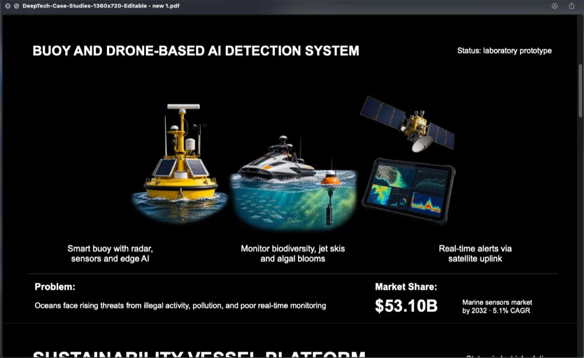 AI detection product interface